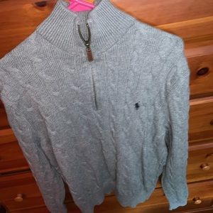 Grey Polo Sweater